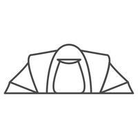 desenhos animados de tenda turística em estilo simples um equipamento vector.hiking para barraca de acampamento e recreação ao ar livre para a atividade website.summer descanso tent.leisure. vetor