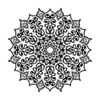 mandala desenhada à mão. decoração em ornamento de doodle oriental étnica. vetor