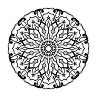 mandala desenhada à mão. decoração em ornamento de doodle oriental étnica. vetor