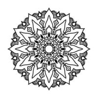 mandala desenhada à mão. decoração em ornamento de doodle oriental étnica. vetor