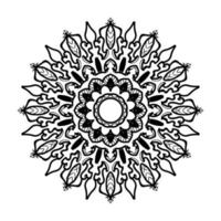 mandala desenhada à mão. decoração em ornamento de doodle oriental étnica. vetor