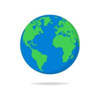 ícone plano do planeta terra