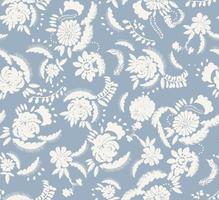 padrão repetitivo com elementos de bordado floral, perfeito para têxteis, papel de embrulho e decoração vetor