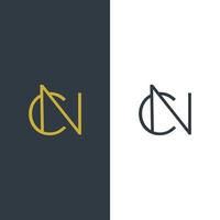 design de logotipo de letra inicial cn vetor