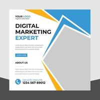 agência de negócios digital profissional editável na moda marketing post de mídia social e design de modelo de banner. promoção publicidade corporativa web banner anúncios histórias panfleto vetor