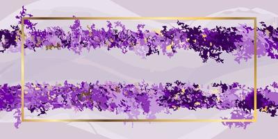 abstrato roxo textura de metal dourado e moldura. vector fundo roxo para decoração de interiores, embalagem ou papel de parede. ilustração gráfica de ouro e purple.art.