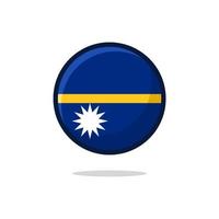 ícone da bandeira de nauru vetor