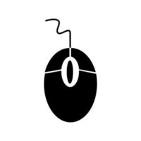 ilustração em vetor ícone mouse de computador sobre fundo branco.
