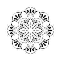 padrão floral mandala, elementos decorativos vintage, fundo mandala vetor