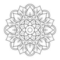 padrão floral mandala, elementos decorativos vintage, fundo mandala vetor