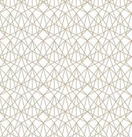 ilustração vetorial moderna sem costura. padrão de ouro linear em um fundo branco. padrão ornamental para folhetos, impressão, papel de parede, planos de fundo vetor