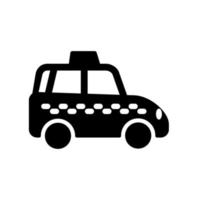 modelo de ícone de táxi vetor