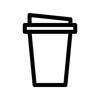 ícone de copo de papel de café vetor