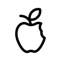 modelo de ícone de maçã vetor