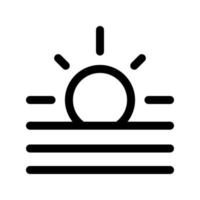 modelo de ícone do nascer do sol vetor