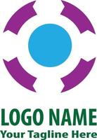 um logotipo destinado a uma comunidade ou empresa na área de tecnologia vetor