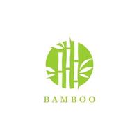 logotipo vetorial, etiqueta ou emblema com planta de bambu verde desenhada à mão em aquarela. conceito para spa e salão de beleza, massagem asiática, pacote cosmético, material de móveis vetor