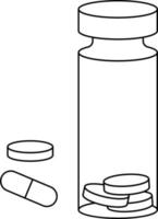 ilustração vetorial de medicação vetor