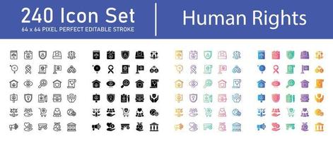 pacote de ícones de direitos humanos