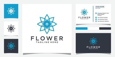 modelo de design de vetor de logotipo de flor.