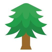 ilustração vetorial de ícone de árvore, madeira, natureza vetor