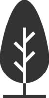 ilustração vetorial de ícone de árvore, ecologia, natureza, folha vetor