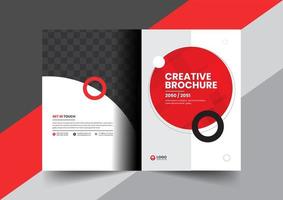 brochura de perfil da empresa corporativa relatório anual livreto proposta design de conceito de layout de página de capa vetor