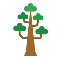 ilustração vetorial de ícone de árvore, madeira, natureza vetor