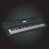 música piano teclado vetor