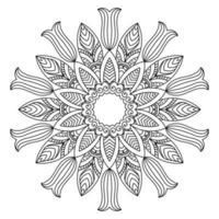 desenho de mandala para livros de colorir. ornamentos redondos decorativos mandala vintage. fundos islâmicos padrão oriental de elementos decorativos vintage. vetor