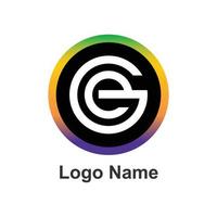 design de ilustração do logotipo da empresa ge vetor