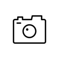 símbolo de ícone de câmera com estilo de contorno. ilustração vetorial vetor