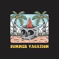 ilustração de férias de verão vetor
