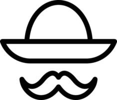 ilustração vetorial sombrero em ícones de símbolos.vector de qualidade background.premium para conceito e design gráfico. vetor