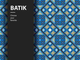 vetor batik étnico padrão indonésio moda sem costura vintage têxtil arte de cultura plana abstrata