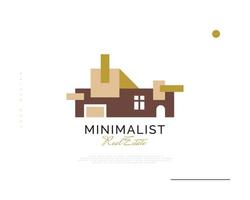 design de logotipo de casa moderno e minimalista para a indústria de logotipos imobiliários. logotipo de casa elegante para identidade de marca de negócios de arquitetura ou construção vetor