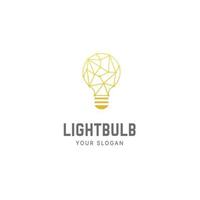 modelo de design de logotipo de tecnologia de lâmpada, lâmpada inteligente, tecnologia de ideia de lâmpada, tecnologia de lâmpada vetor