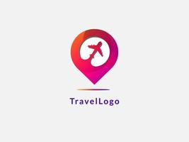 ilustração vetorial de design de logotipo de viagem vetor