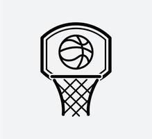 modelo de design de logotipo de vetor de ícone de bola de basquete