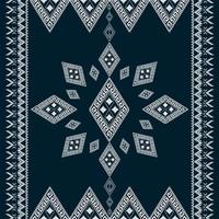 design tradicional de padrão oriental geométrico azul escuro e design de padrão étnico geométrico para plano de fundo e papel de parede e usado no design de plano de fundo vetor