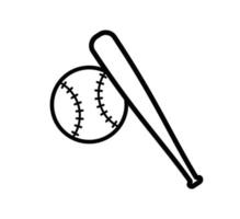 modelo de design de logotipo de vetor de ícone de beisebol