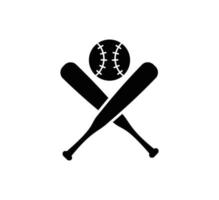 modelo de design de logotipo de vetor de ícone de beisebol