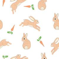 o padrão perfeito do mundo dos coelhos vetor