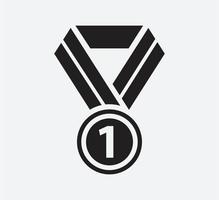modelo de design de logotipo de vetor de ícone de medalha