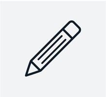 modelo de design de logotipo de vetor de ícone de lápis
