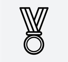 modelo de design de logotipo de vetor de ícone de medalha