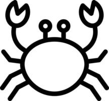 ilustração vetorial de caranguejo em ícones de símbolos.vector de qualidade background.premium para conceito e design gráfico. vetor