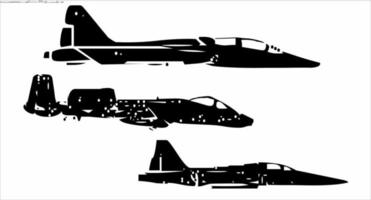 vetor preto e branco da força aérea