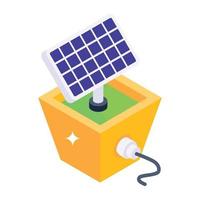um download de vetor isométrico de energia solar