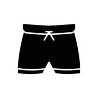 vetor de ícone de calção de banho masculino. natação, esporte. estilo de ícone sólido, glifo. ilustração de design simples editável